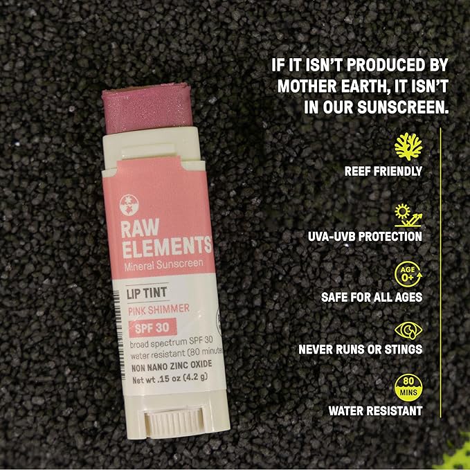 Raw Elements Organic Pink Lip Shimmer