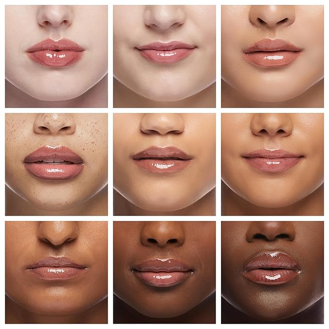 Ruby Kisses Lip Gloss Butter Bomb Gloss Non-Sticky Lip Gloss Vitamin E Natural Nude Lip Makeup - 7.8mL (0.26 US fl.oz) (Tantalize)