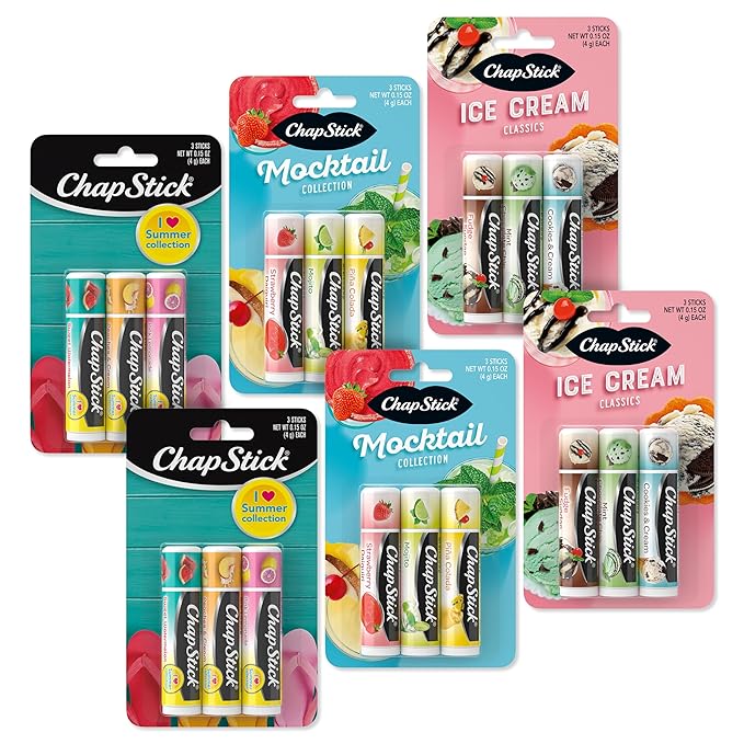 ChapStick Summer Variety Lip Balm Pack