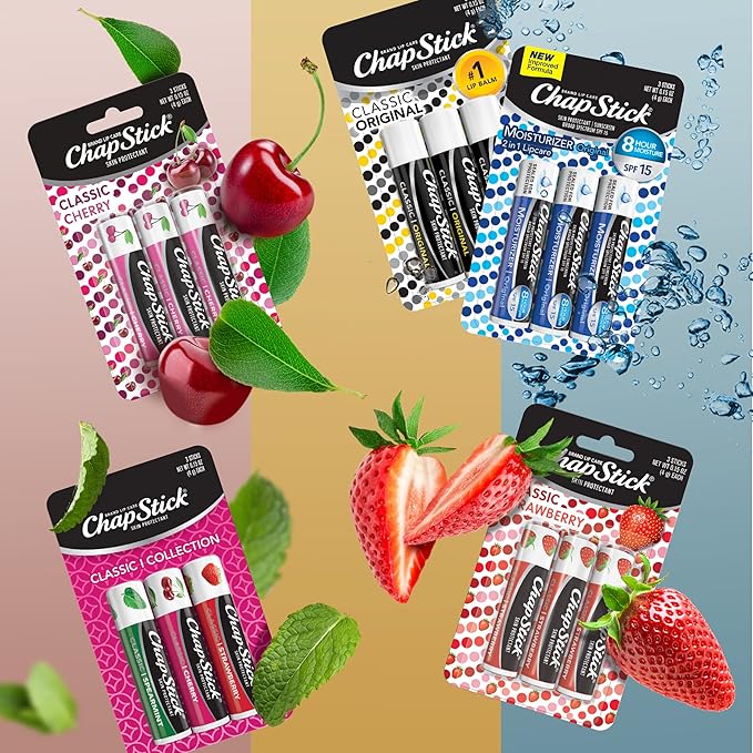 ChapStick Classic Collection Flavored Lip Balm Oz