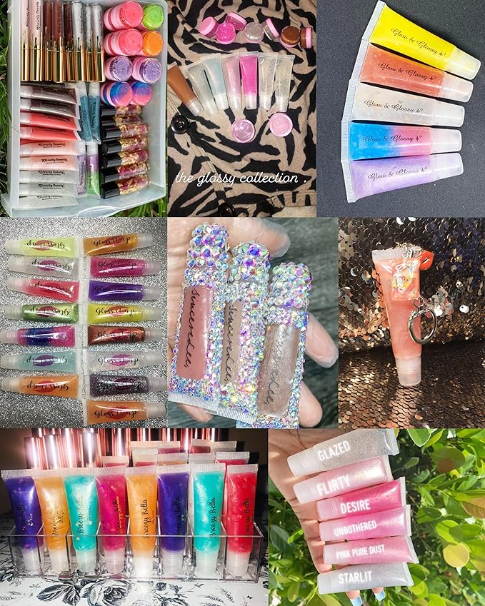 Honbay 10PCS 8ml Refillable Clear Empty Lip Gloss Balm Containers Soft Empty Tubes