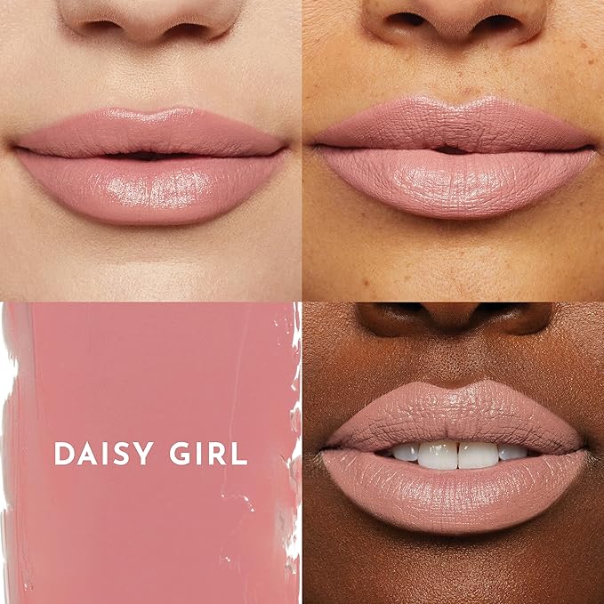 Lawless Forget the Filler Lip-Plumping Line-Smoothing Satin Cream Lipstick - Daisy Girl - Natural Ingredients Smooth and Hydrate Lips for a Plumper, Fuller Look - 3.7g