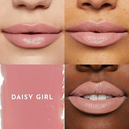 Lawless Forget the Filler Lip-Plumping Line-Smoothing Satin Cream Lipstick - Daisy Girl - Natural Ingredients Smooth and Hydrate Lips for a Plumper, Fuller Look - 3.7g