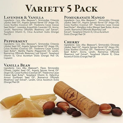 Bee Bella Lip Balm Variety Pack Organic