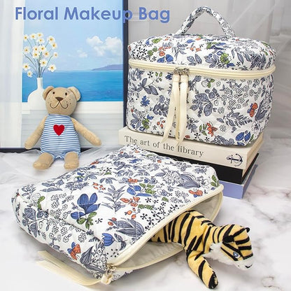 Pazimiik cotton makeup bag for