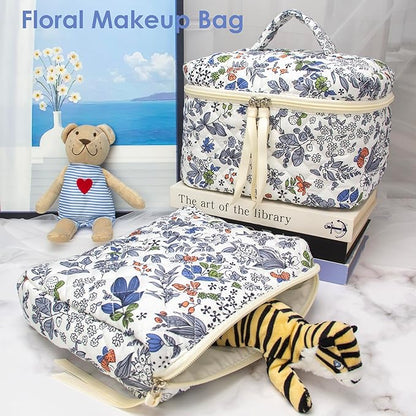 Pazimiik cotton makeup bag for