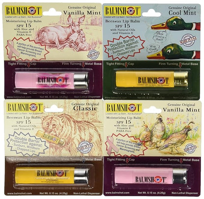 BALMSHOT Lip Balm - Multipack of Balms