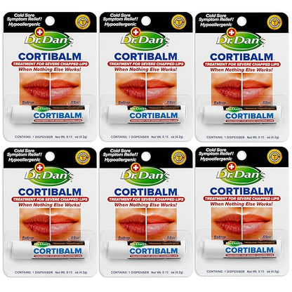 Dr. Dan's Cortibalm-6 Pack-for Dry Cracked