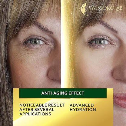 SWISSÖKOLAB Double Chin Reducer V Line Lifting Mask + Under Eye Patches For Puffy Eyes 24k Gold Eye Mask For Dark Circles