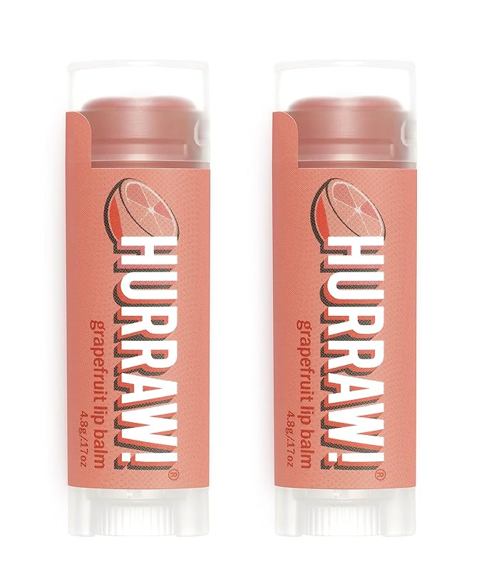 Hurraw! Grapefruit Lip Balm, 2 Pack: Palm