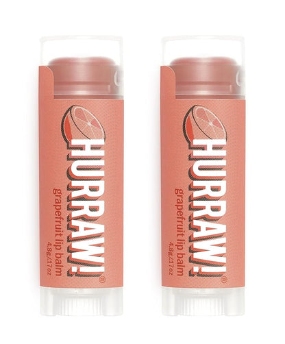 Hurraw! Grapefruit Lip Balm, 2 Pack: Palm