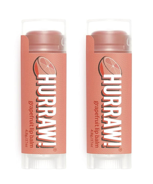 Hurraw! Grapefruit Lip Balm, 2 Pack: Palm