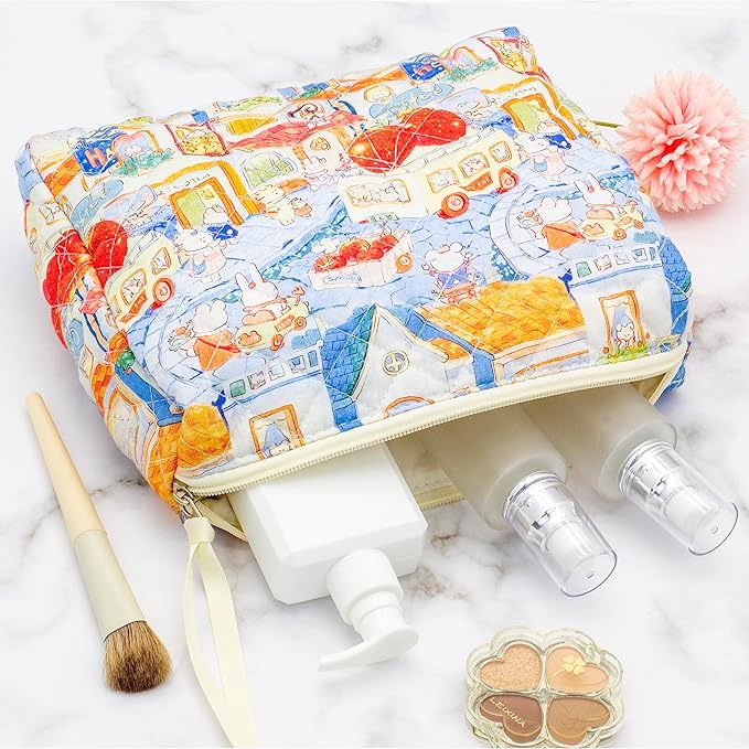 Pazimiik cotton makeup bag for