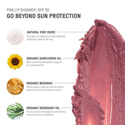 Raw Elements Organic Pink Lip Shimmer