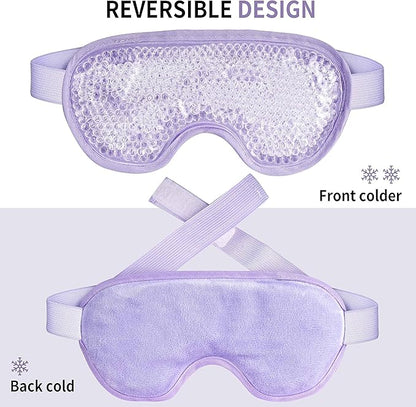 Cooling eye mask with gel