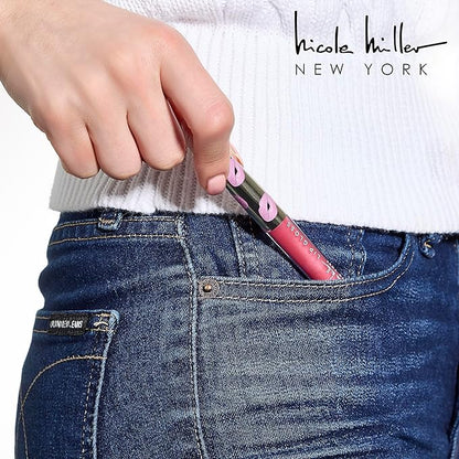 Nicole Miller Lip Gloss Collection, 4 Count (Pack of 1), Better Not Pout Pink