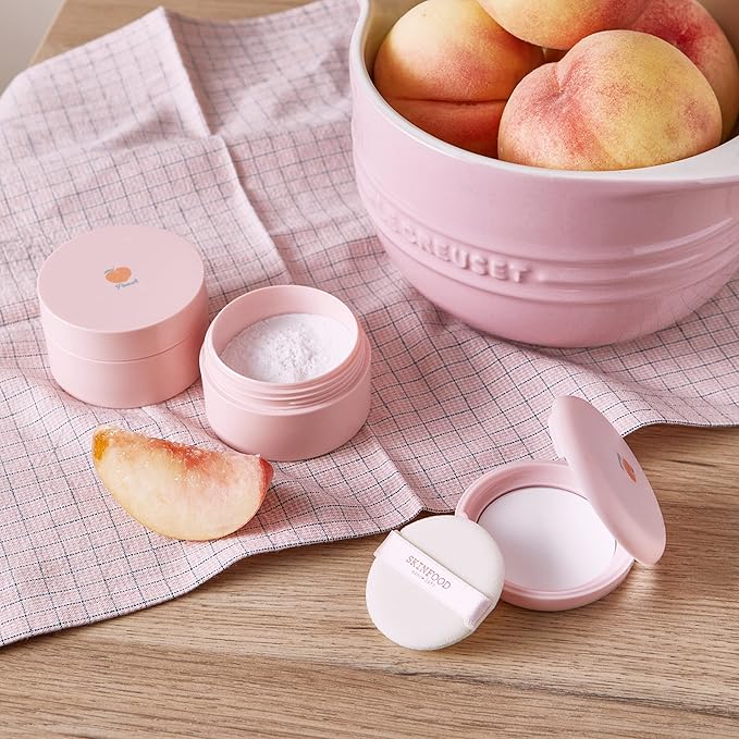 SKINFOOD Peach Cotton Pore Blur Pact - Sebum Quick Minimizer
