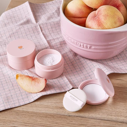 SKINFOOD Peach Cotton Pore Blur Pact - Sebum Quick Minimizer