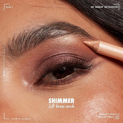 NYX PROFESSIONAL MAKEUP Wonder Pencil, Multi-Use Micro Highlighter Medium Peach