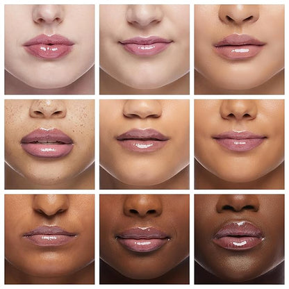 Ruby Kisses Lip Gloss Butter Bomb Gloss Non-Sticky Lip Gloss Vitamin E Natural Nude Lip Makeup - 7.8mL (0.26 US fl.oz) (Wifey)