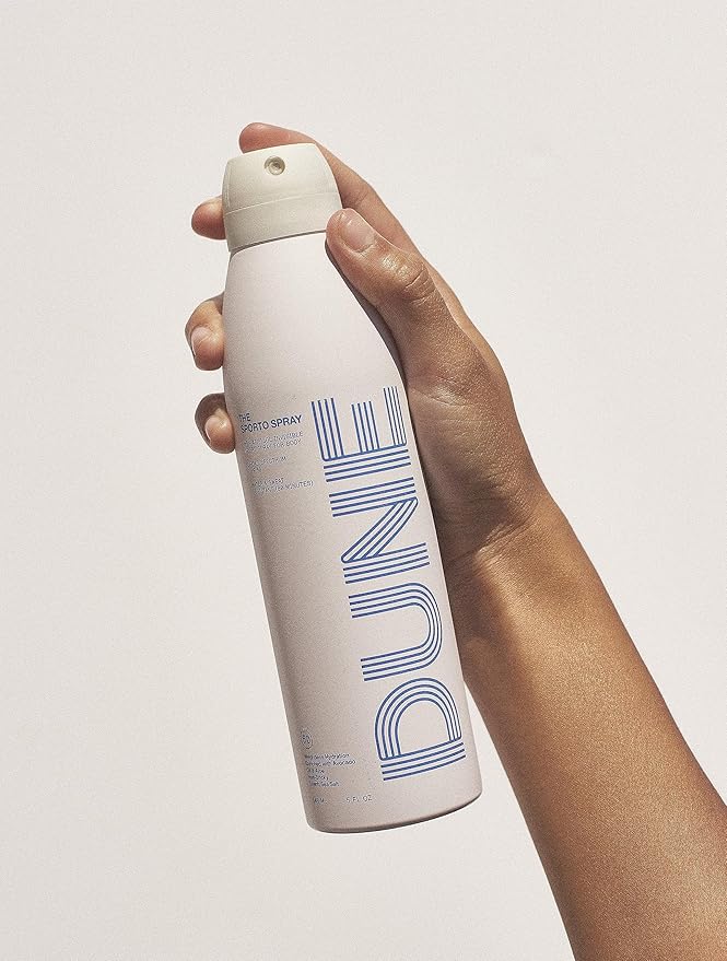 The Sporto Spray - Broad Spectrum SPF 50 Protection Body Sunscreen, Invisible Non-Aerosol Spray, 80 Min. Sweat & Water Resistance, Skin Nourishing Vitamin E, Aloe, Avocado Oil (5.5 Fl Oz)